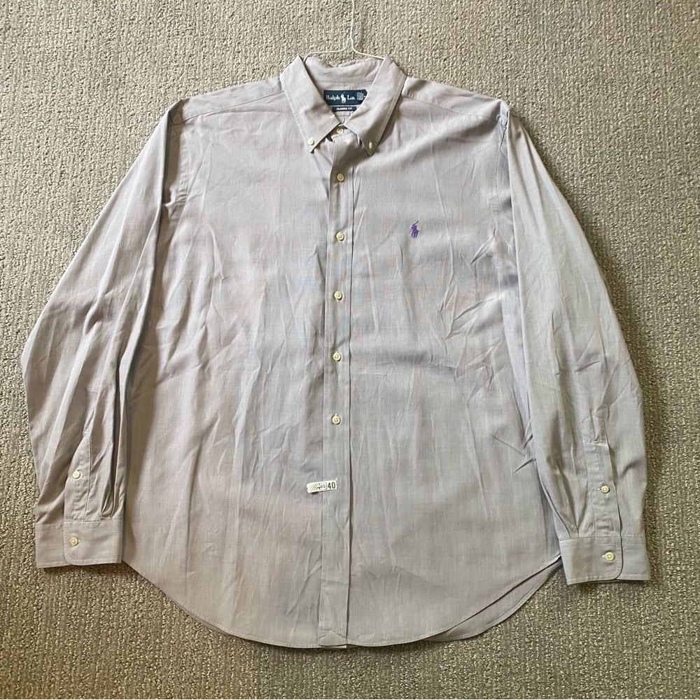 Ralph Lauren Gray Dress Shirt - Size XL